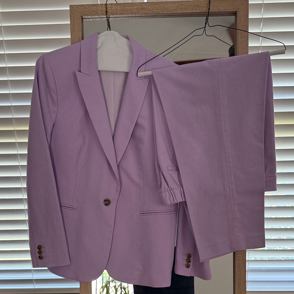 J. Crew Factory Lavender Blazer and Pants